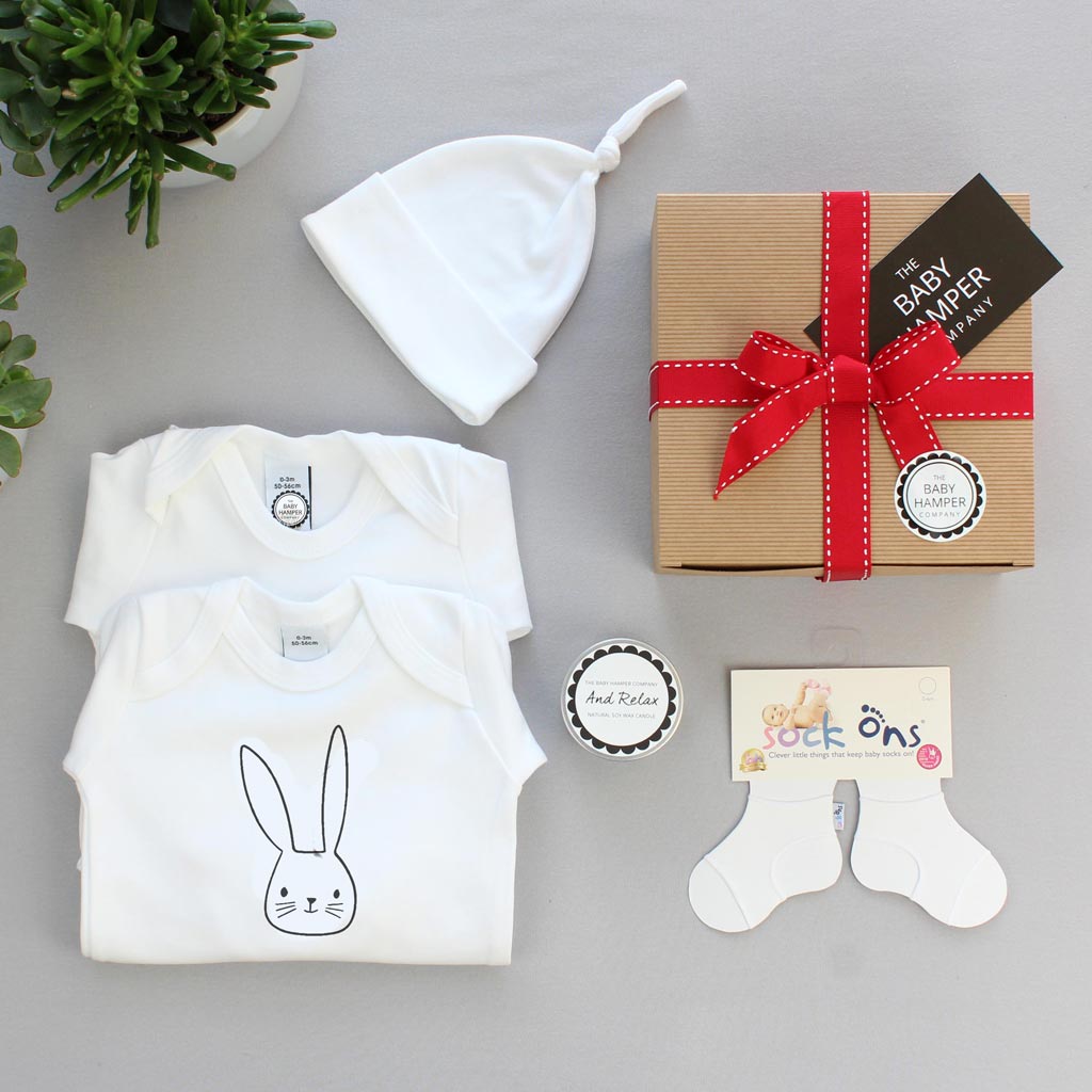 Pure White Unisex Newborn Gift Box Large