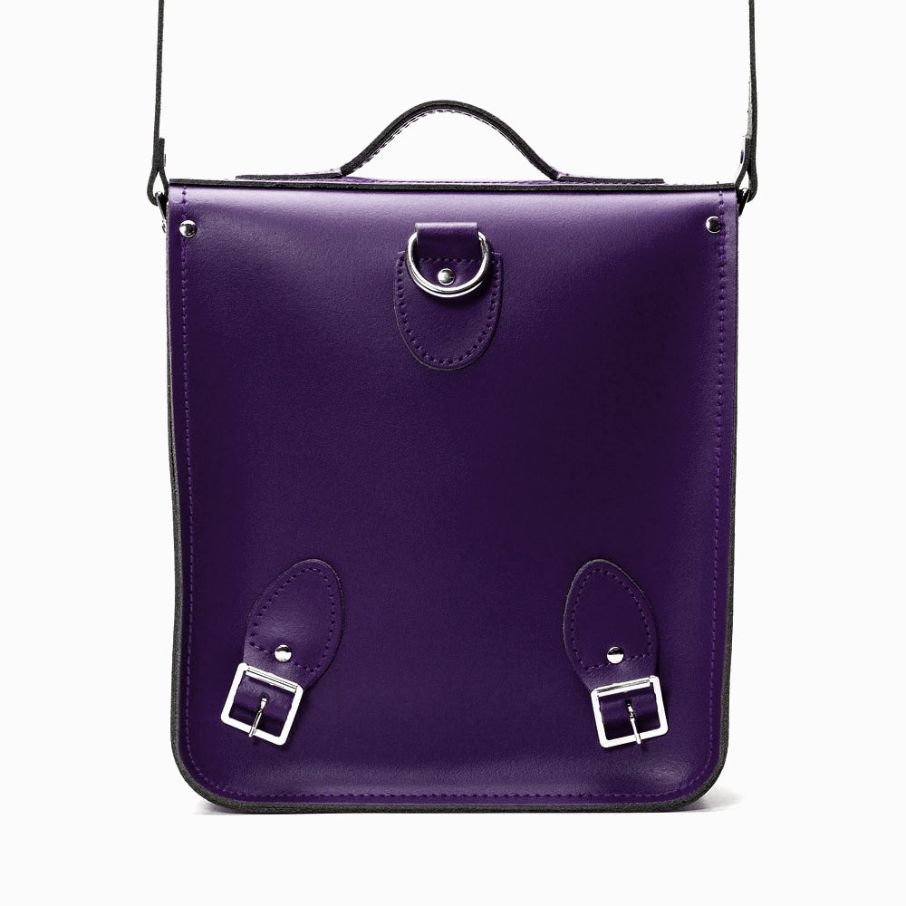 Handmade Leather City Backpack in Purple - Pre-order Jan 2026 Delivery