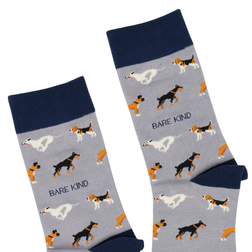 Purple Bamboo Dog Socks