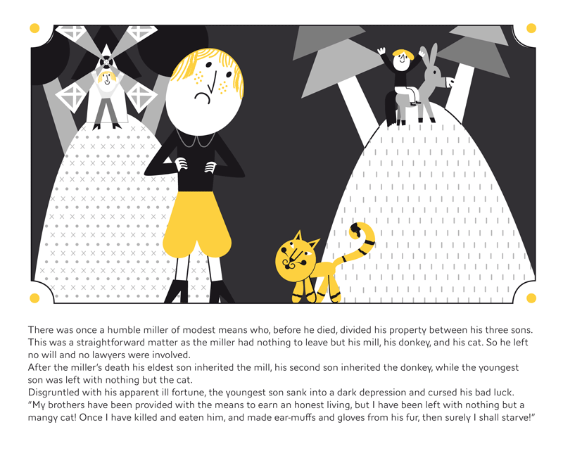 Puss in Boots Read Aloud Book with Shadow Play Illustrations