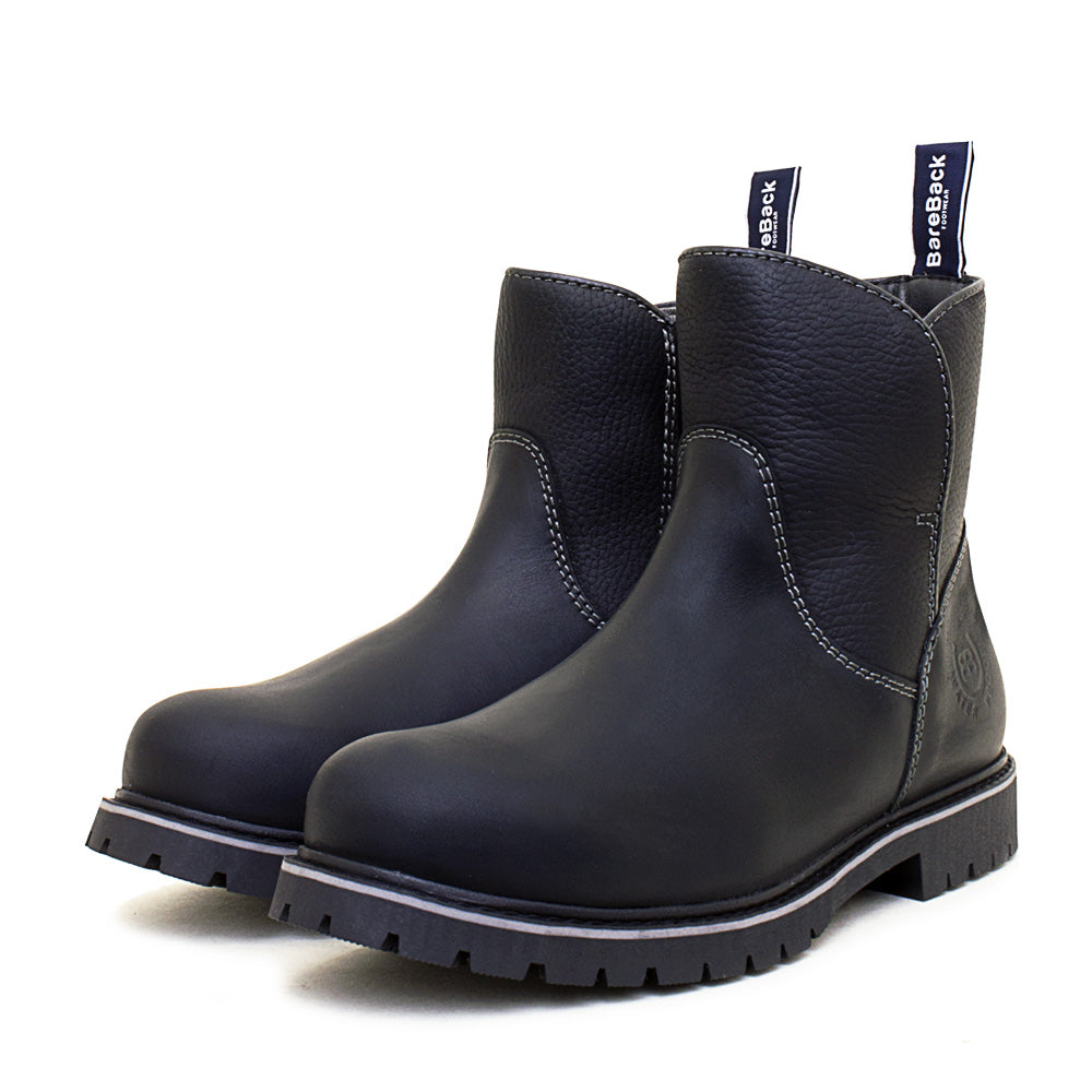 Waterproof Zip Up Ankle Boots in Black