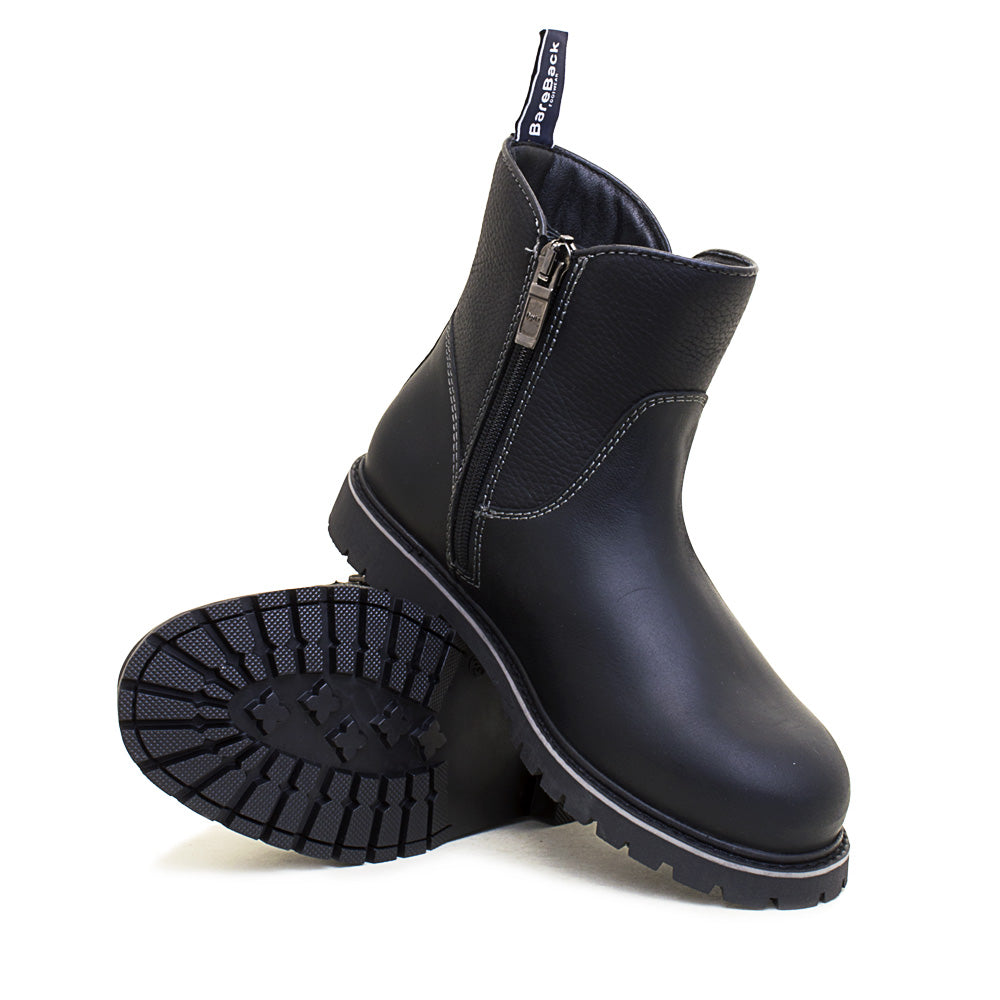 Waterproof Zip Up Ankle Boots in Black