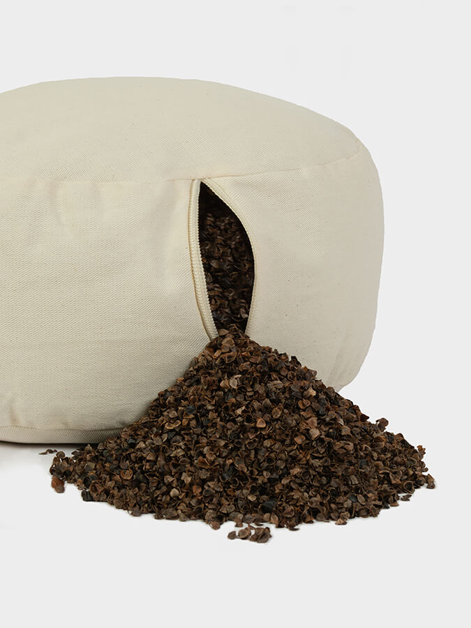 Large Organic Buckwheat Meditation Cushion