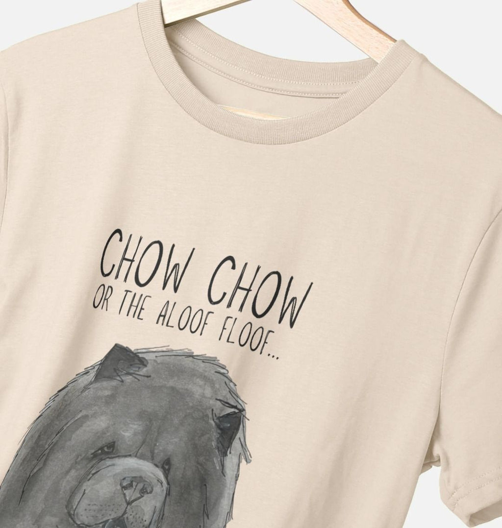 Blue Chow Chow Men's T-Shirt with Aloof Floof Design