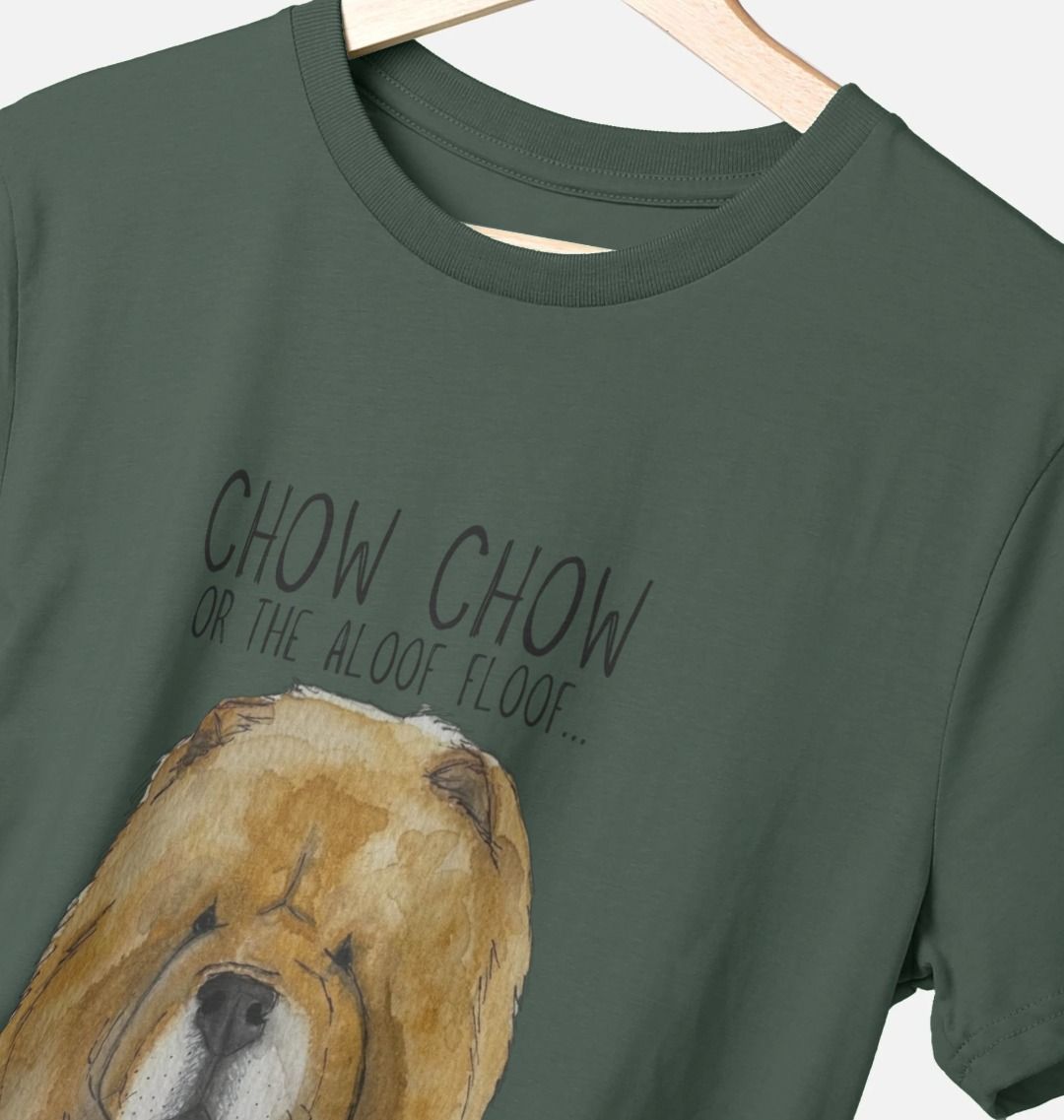 Red Chow Chow Graphic Cotton T-Shirt