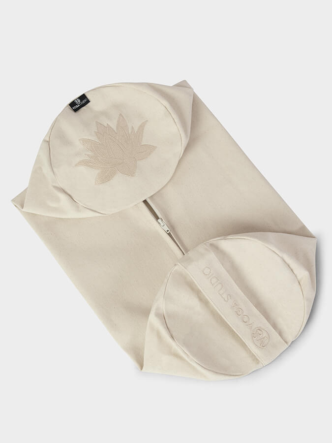 Round Lotus Bolster Outer Cushion Cover