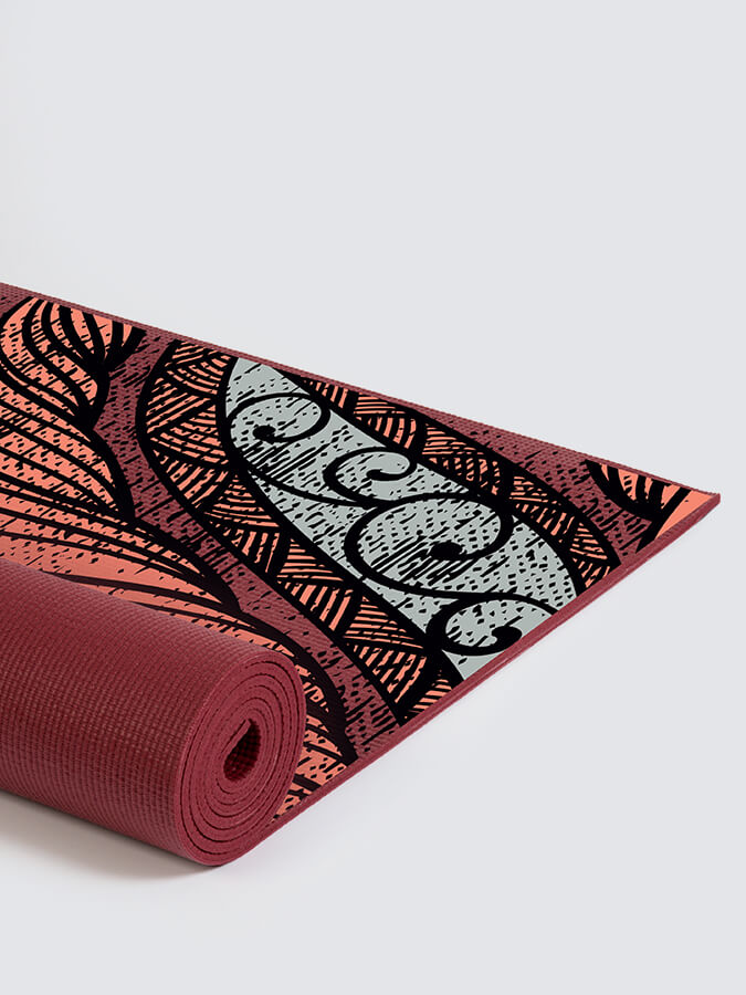 Sticky Yoga Mat 6mm with Beautiful Prints