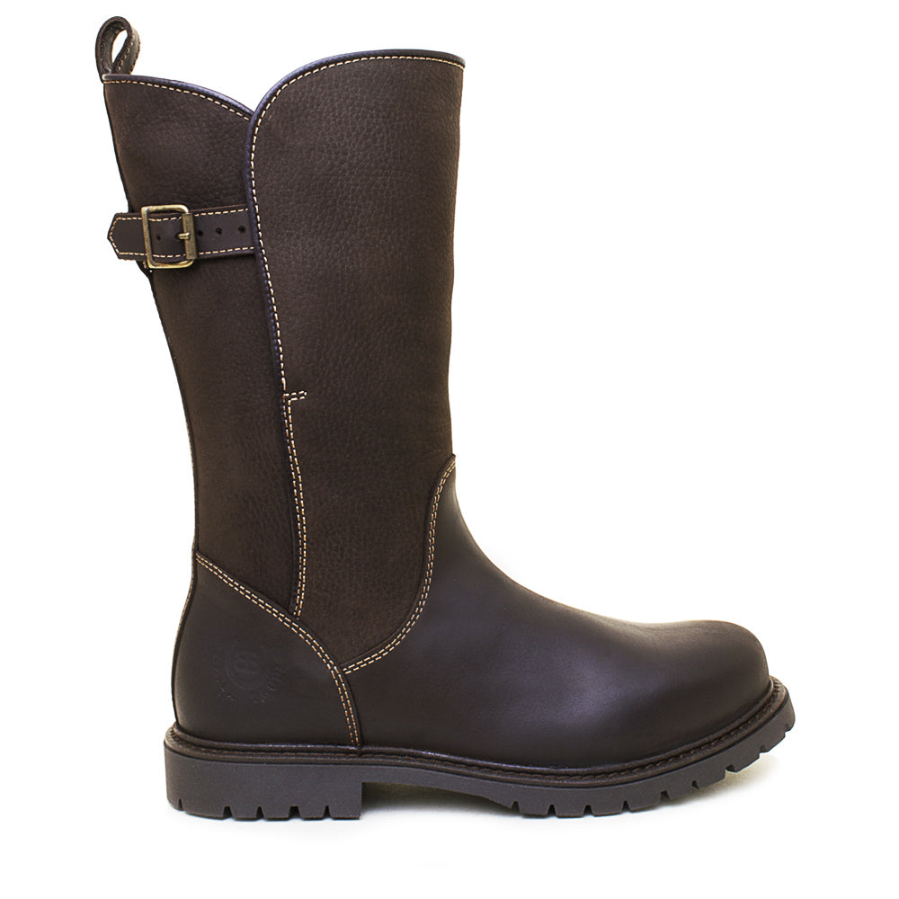 Waterproof Brown Boots Mid Calf