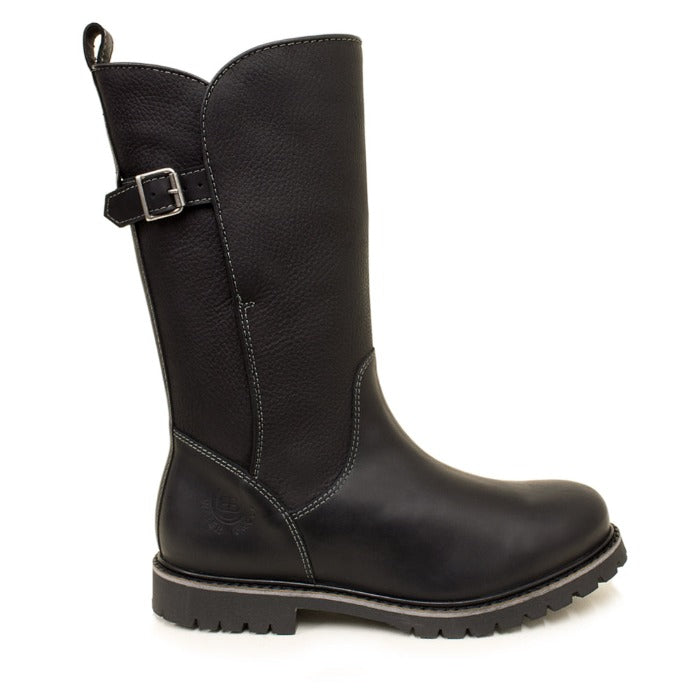 Waterproof Black Boots Mid Calf