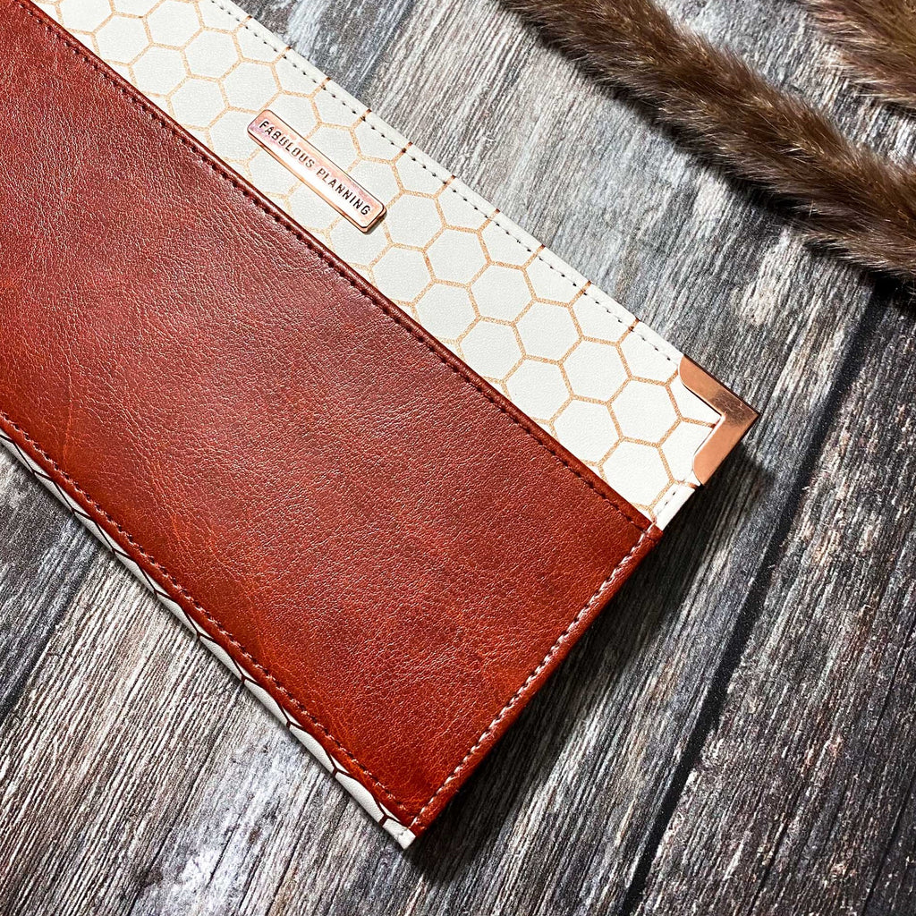 Queen Bee Honeycomb Continental Purse