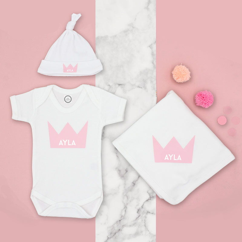 Queen For A Day Personalised Baby Girl Gift Box