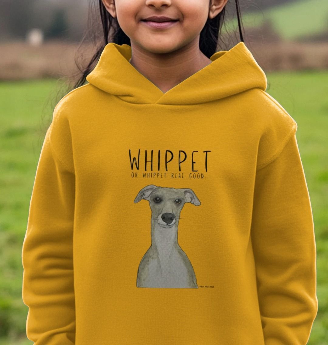 Whippet Kids Hoodie in Organic Cotton