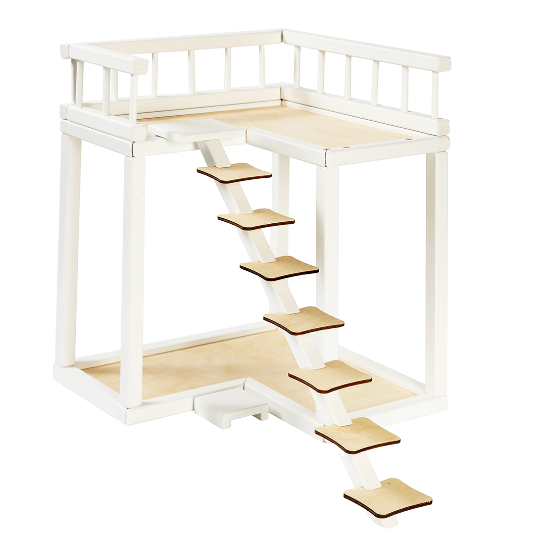 Durable Wooden Rose Balcony Extension Kit – Easy to Assemble by ROOSI Traditional Toys at www.brixbailey.com