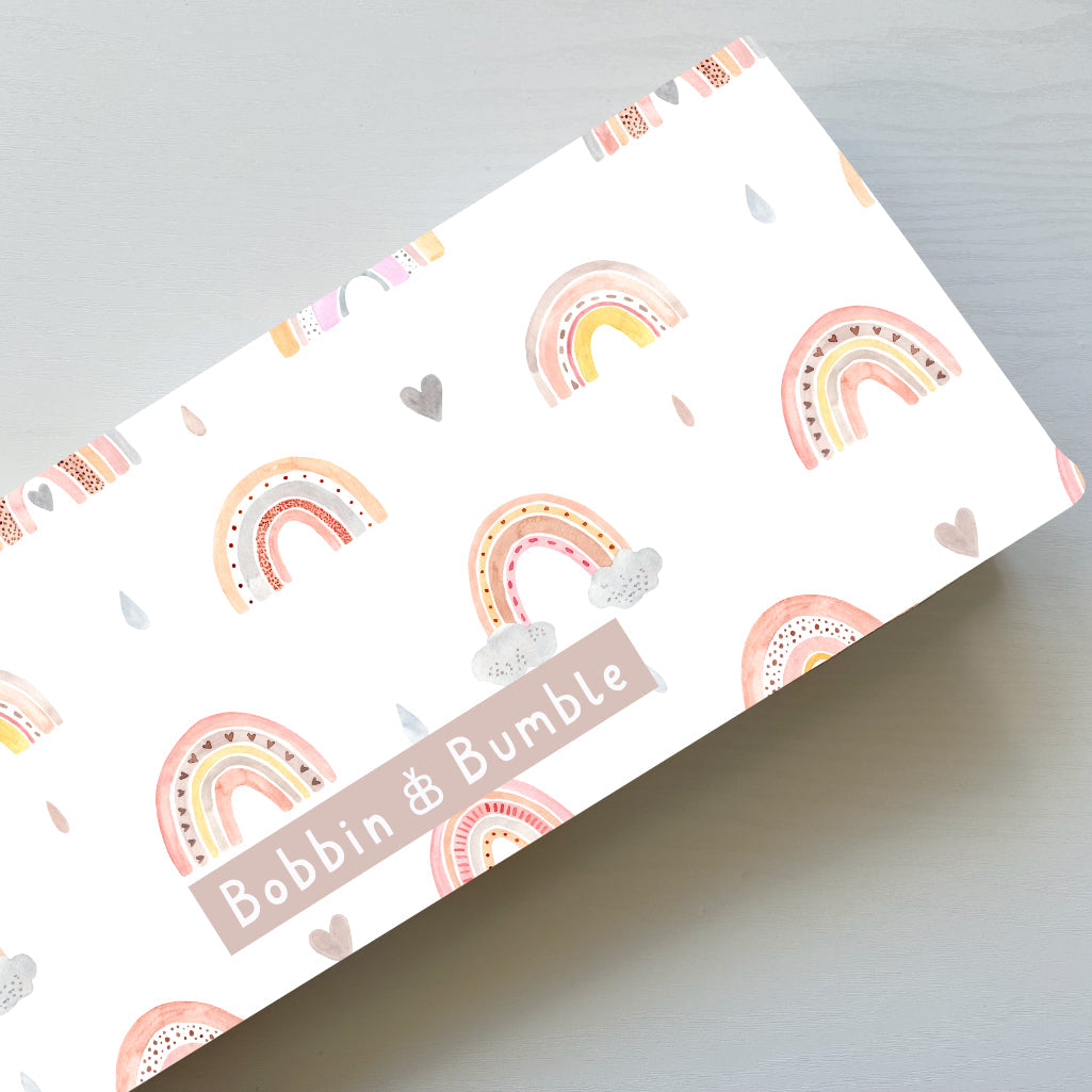 Travel Changing Mat - Pink Rainbow