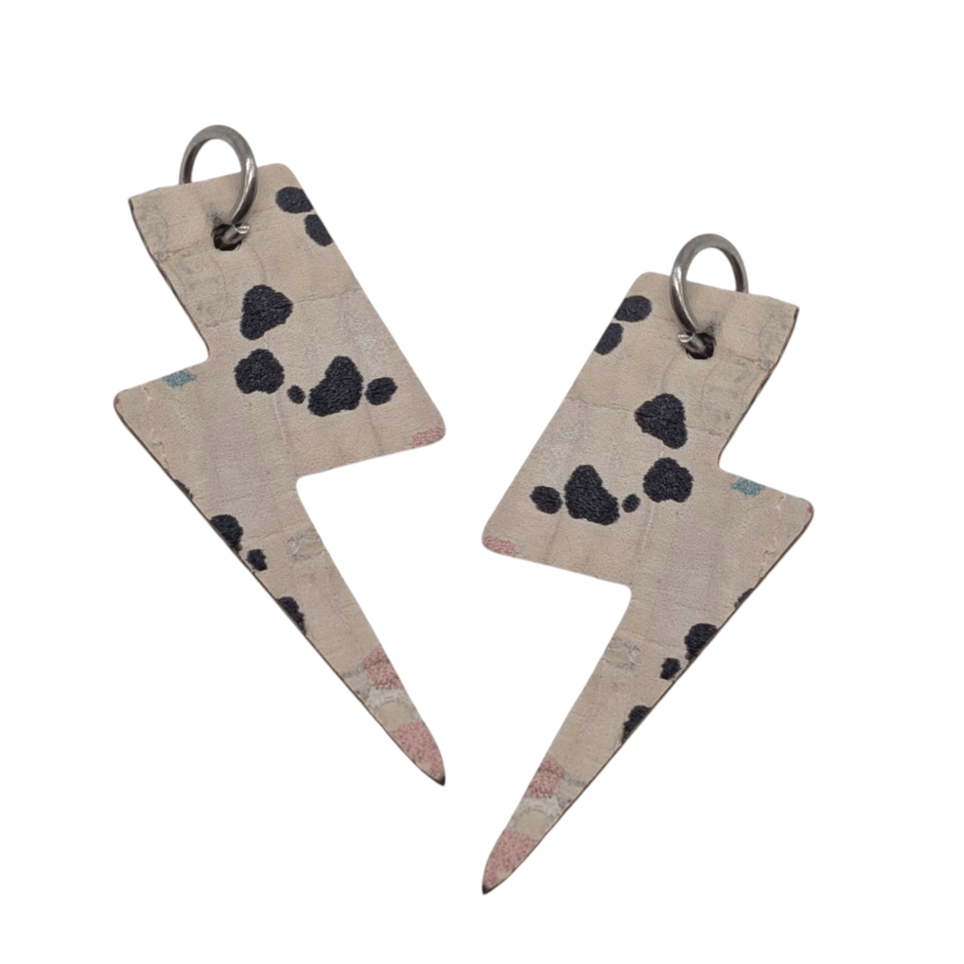 Red Lightning Bolt Mini Cork Charms