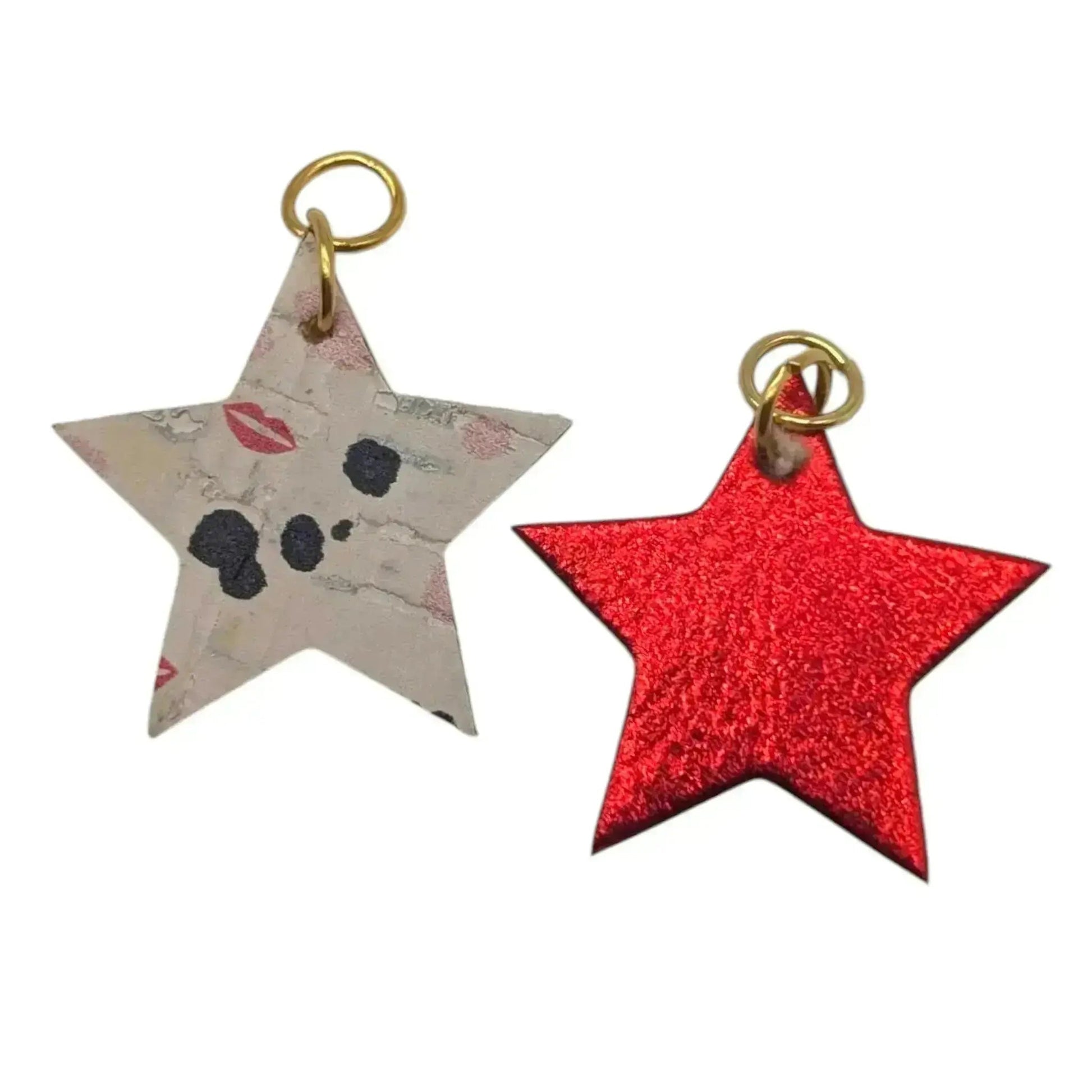 Mini Cork Star and Lightning Bolt Charms