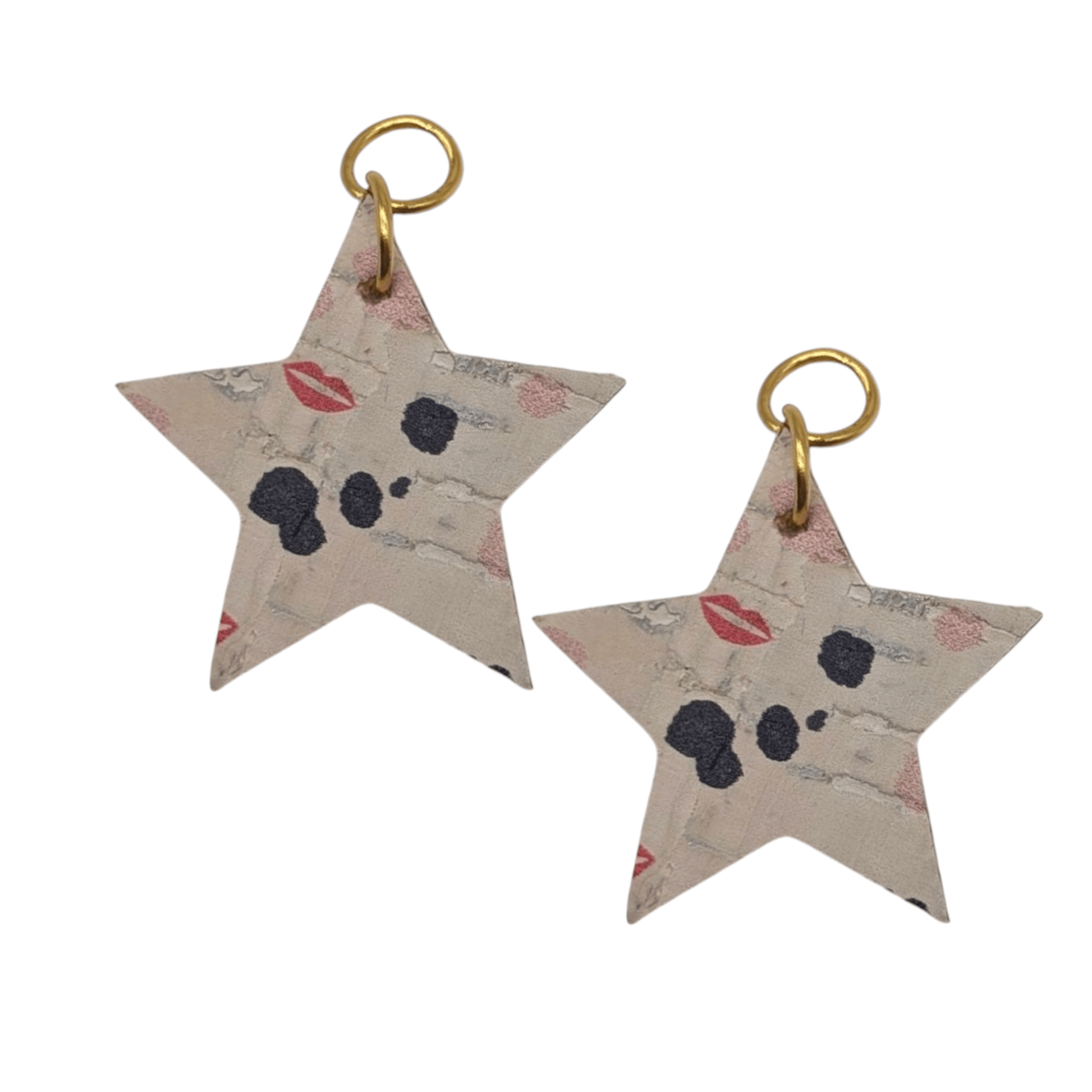 Mini Cork Star and Lightning Bolt Charms