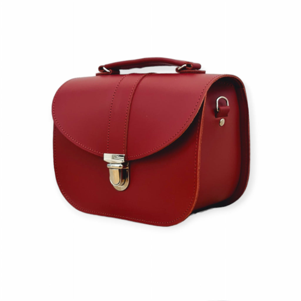Handmade Red Leather Bag