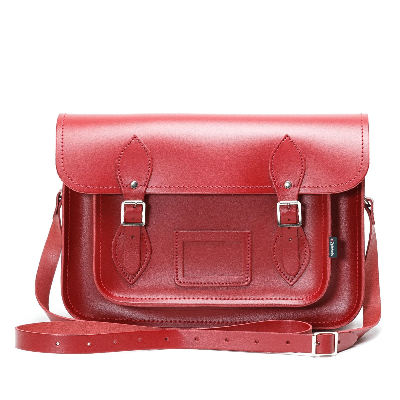 Handmade Red Leather Satchel