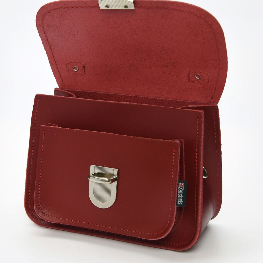 Luna Handmade Leather Bag in Red