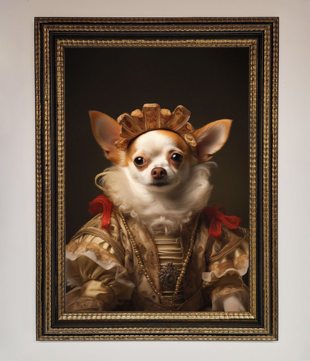Renaissance Chihuahua Framed Print