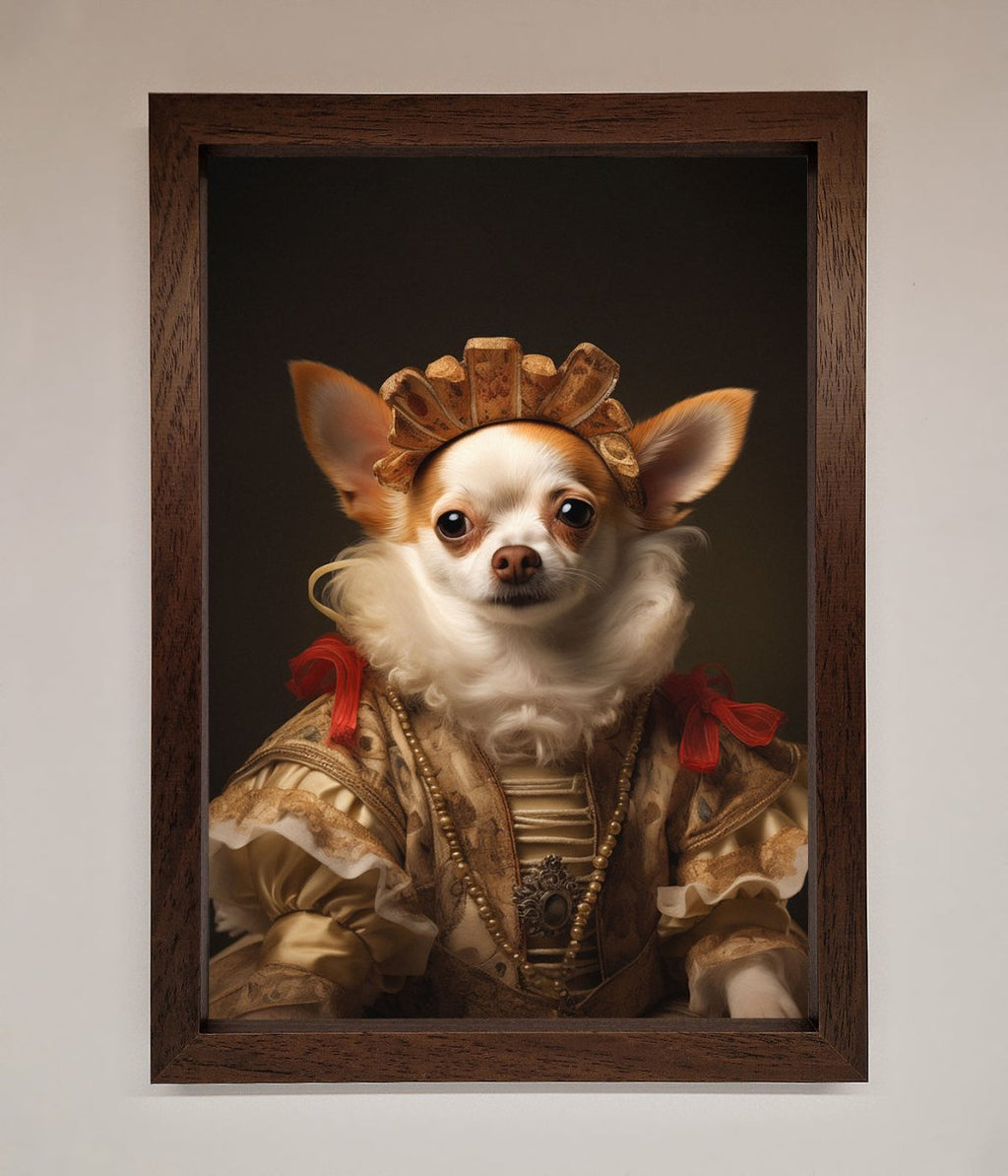 Renaissance Chihuahua Framed Print