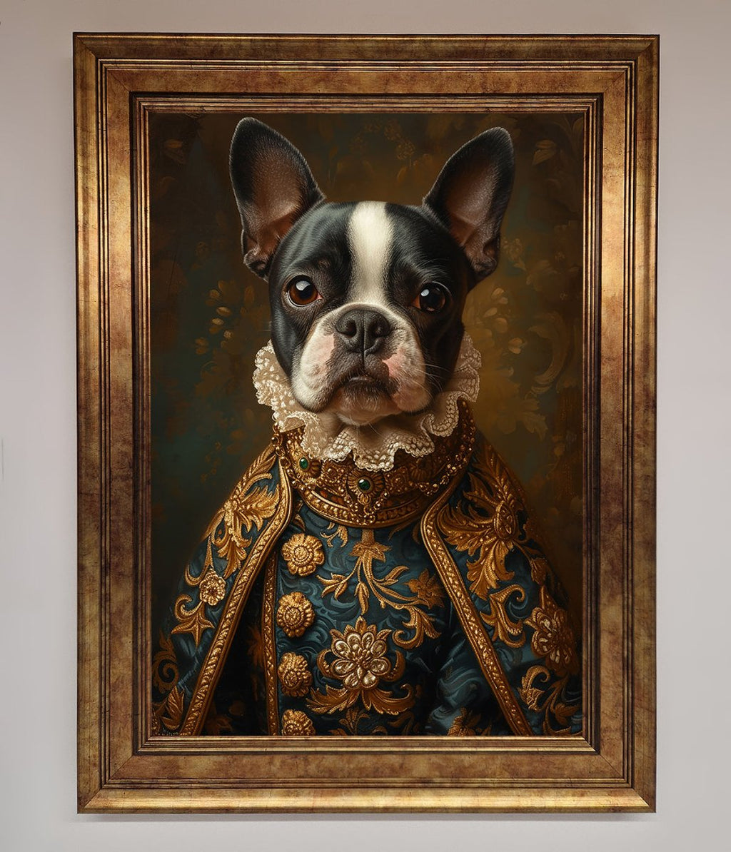 Renaissance French Bulldog Framed Print