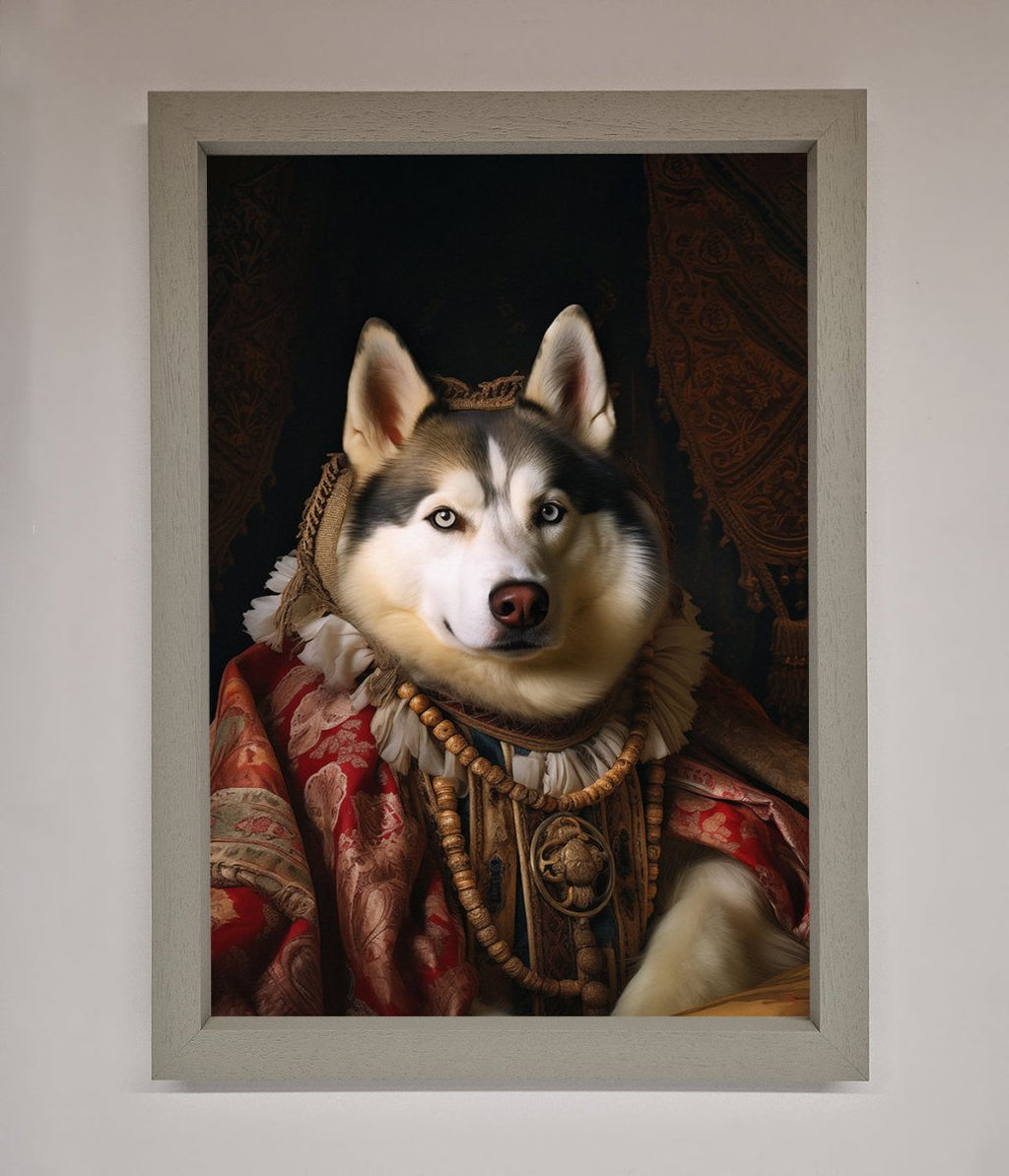 Renaissance Husky Framed Print