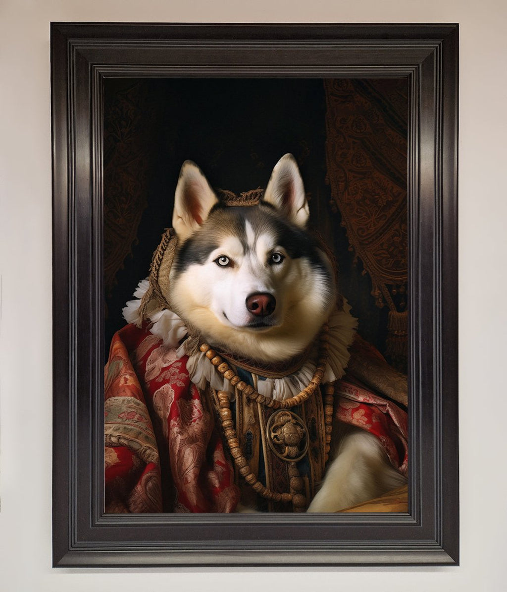 Renaissance Husky Framed Print
