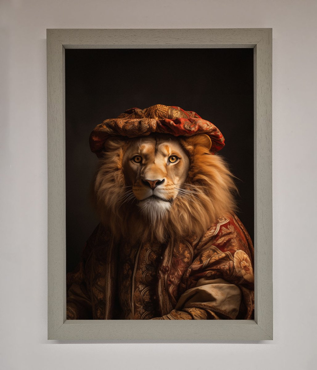 Renaissance Lion Framed Wall Art