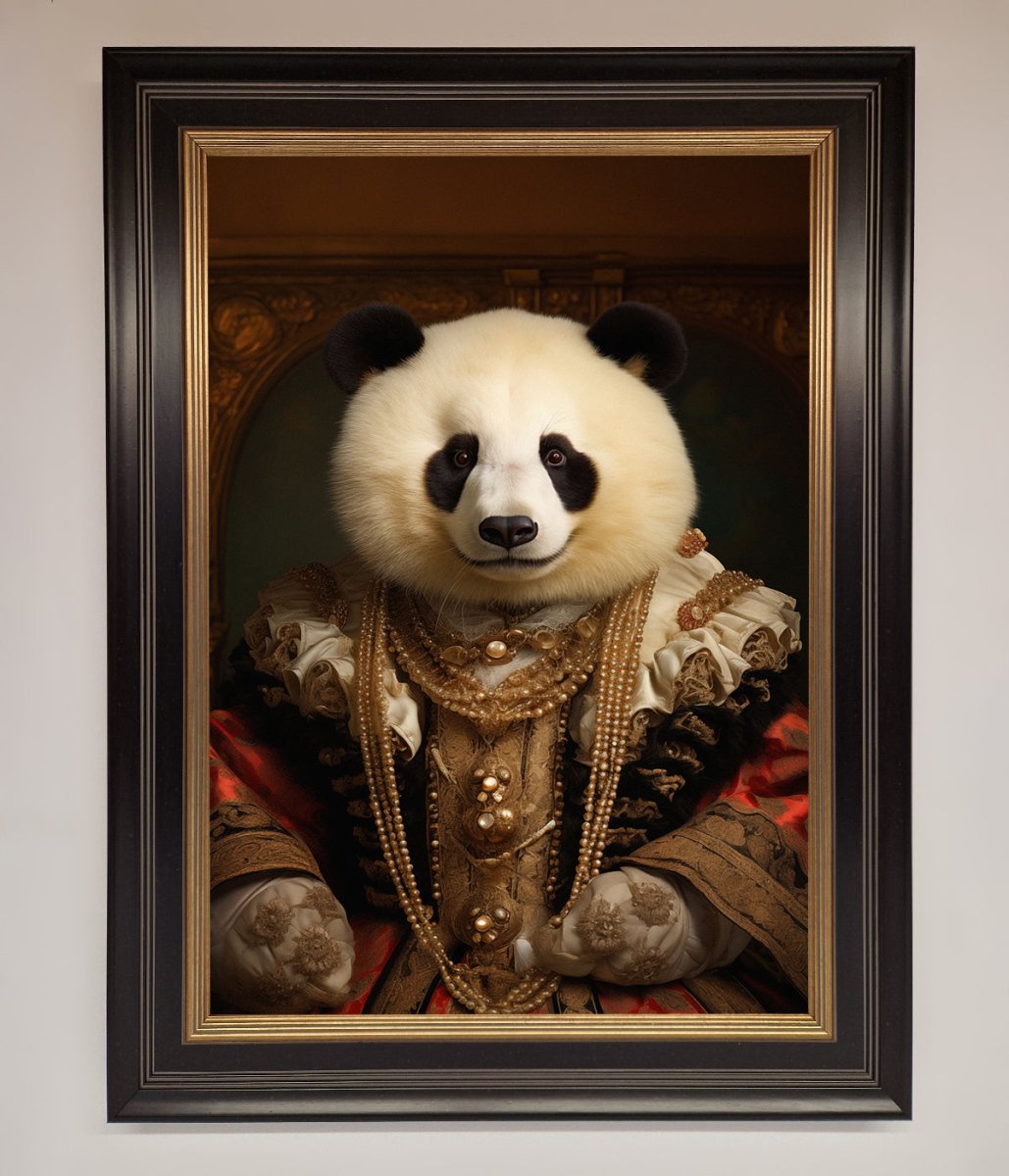 Renaissance Panda Framed Print