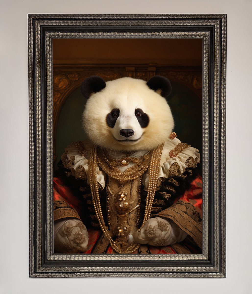 Renaissance Panda Framed Print