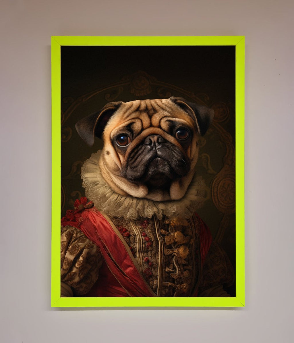 Renaissance Pugs Framed Poster