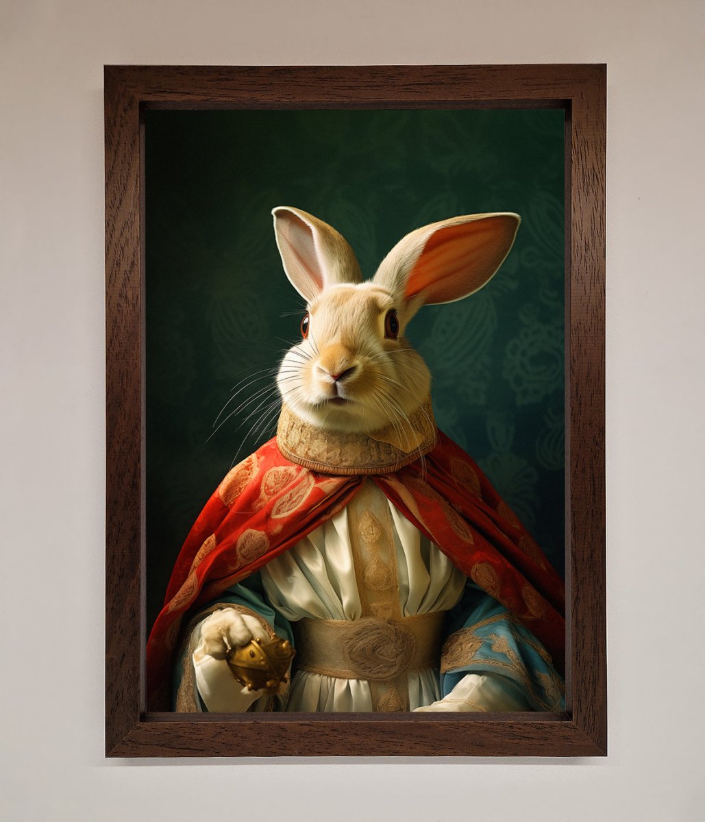 Renaissance Rabbit Framed Poster