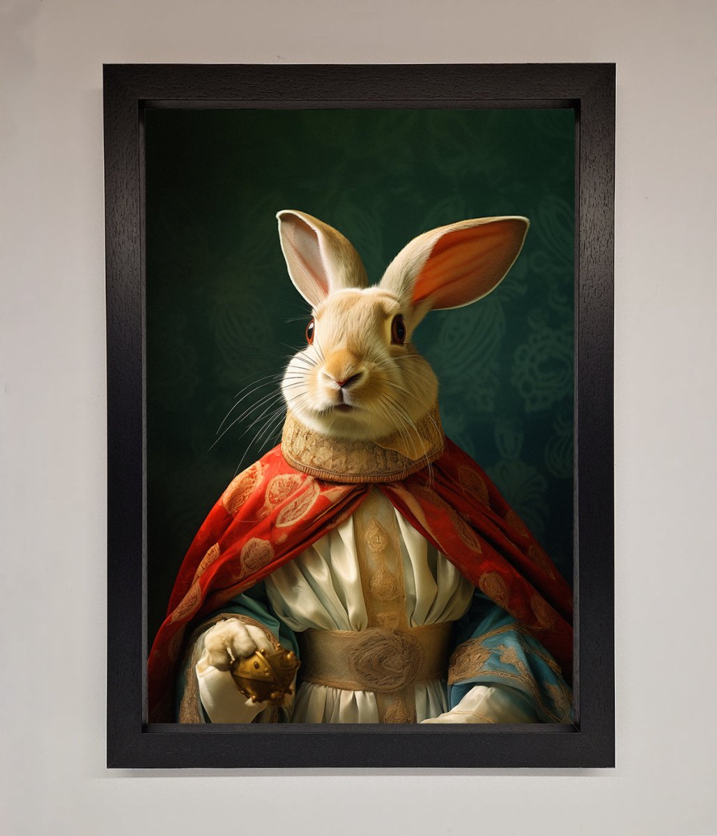Renaissance Rabbit Framed Poster