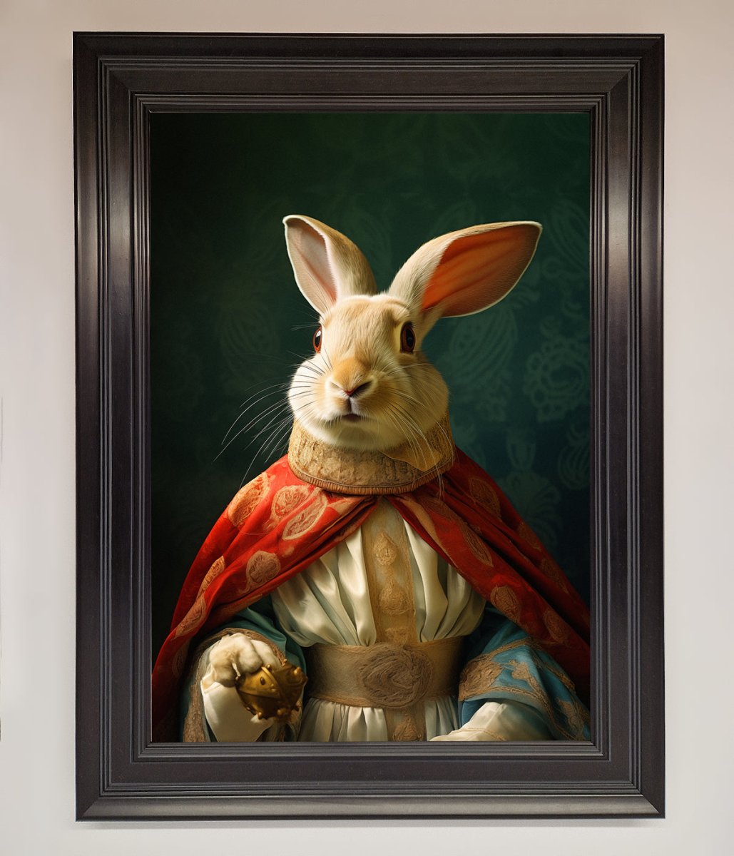 Renaissance Rabbit Framed Poster