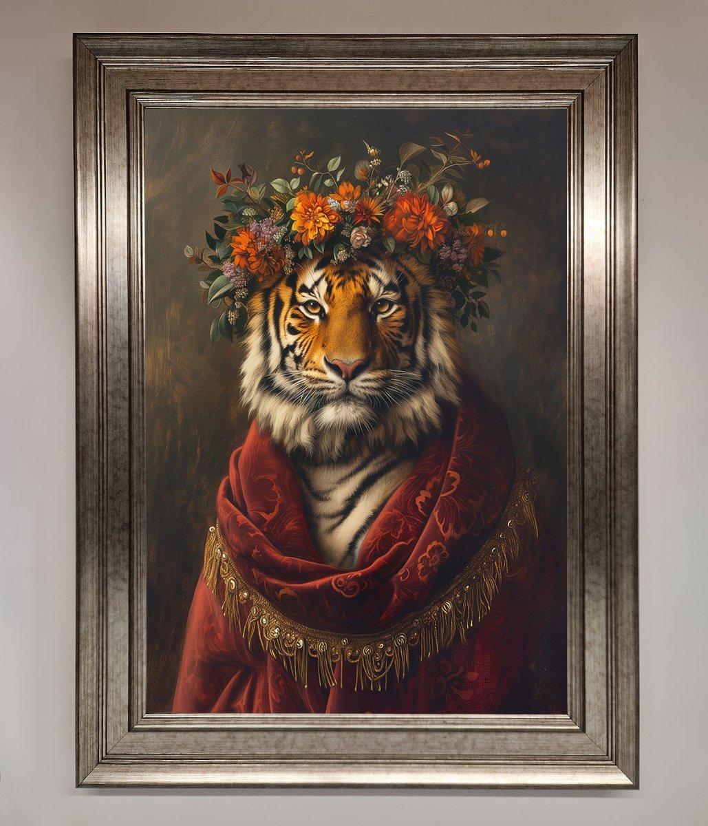 Renaissance Tiger Framed Wall Art