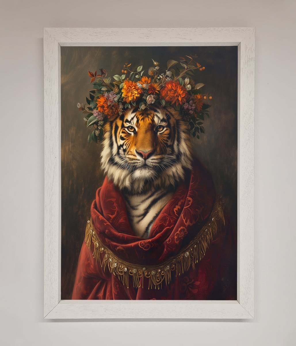 Renaissance Tiger Framed Wall Art