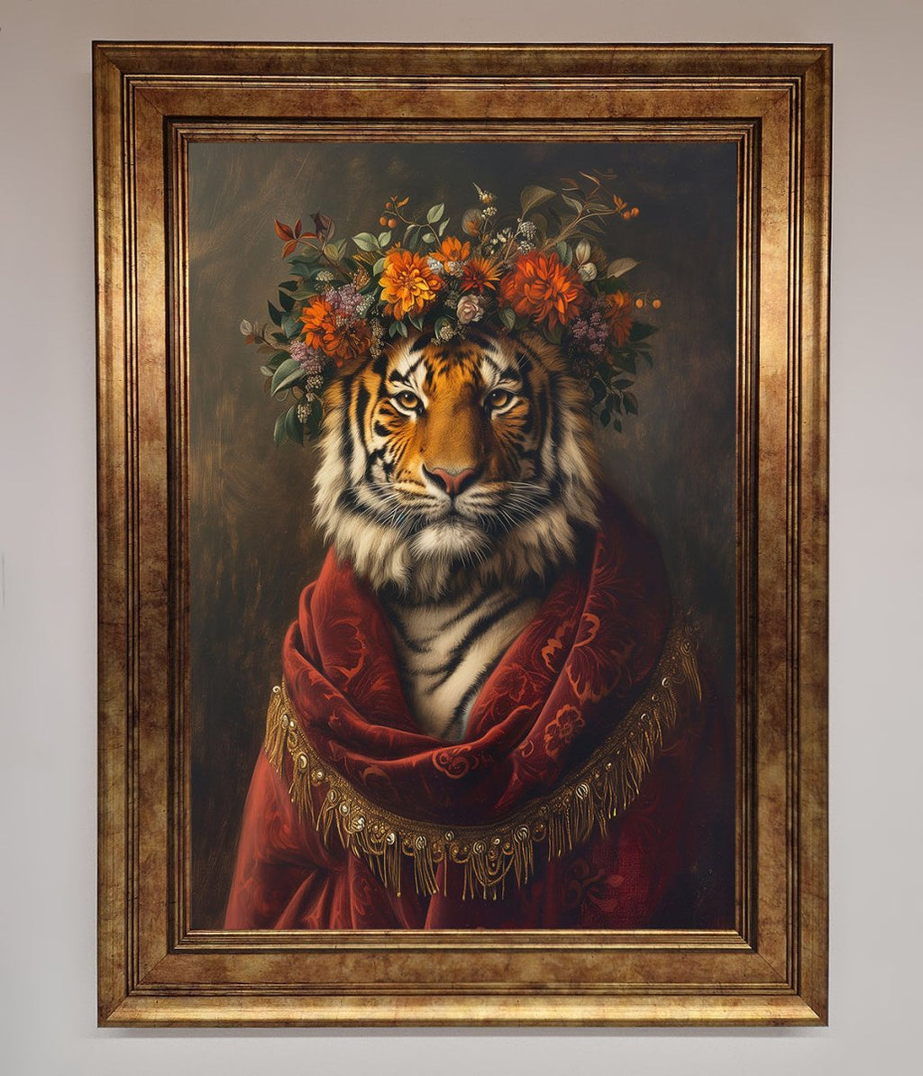 Renaissance Tiger Framed Wall Art