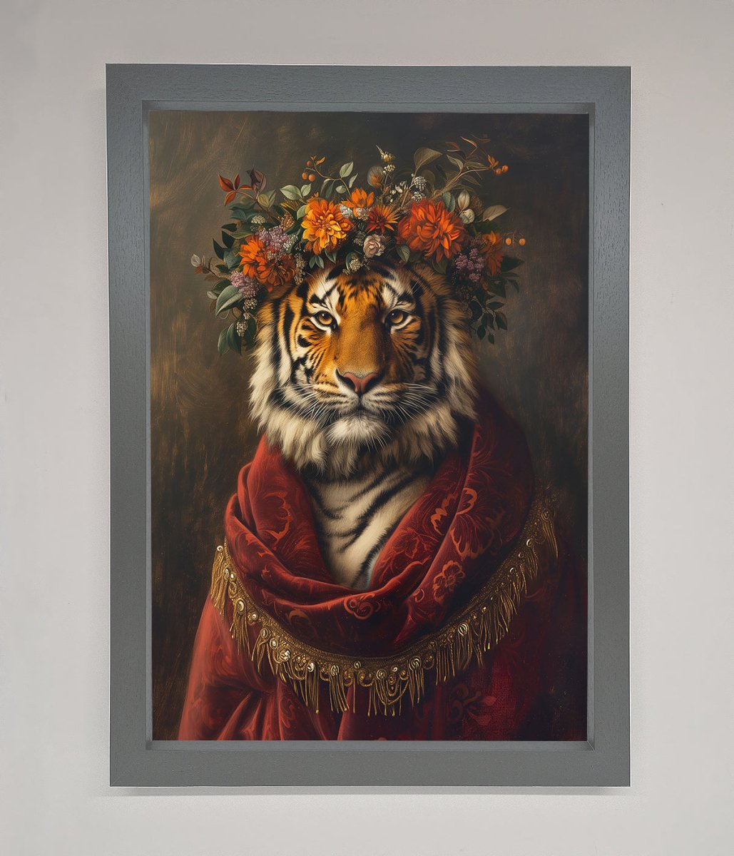 Renaissance Tiger Framed Wall Art