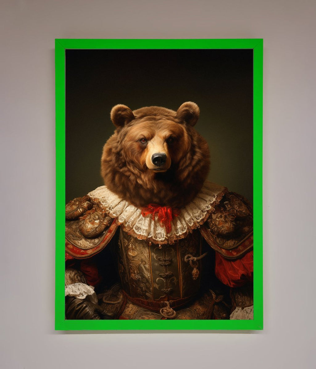 Rennaissance Bear Framed Poster