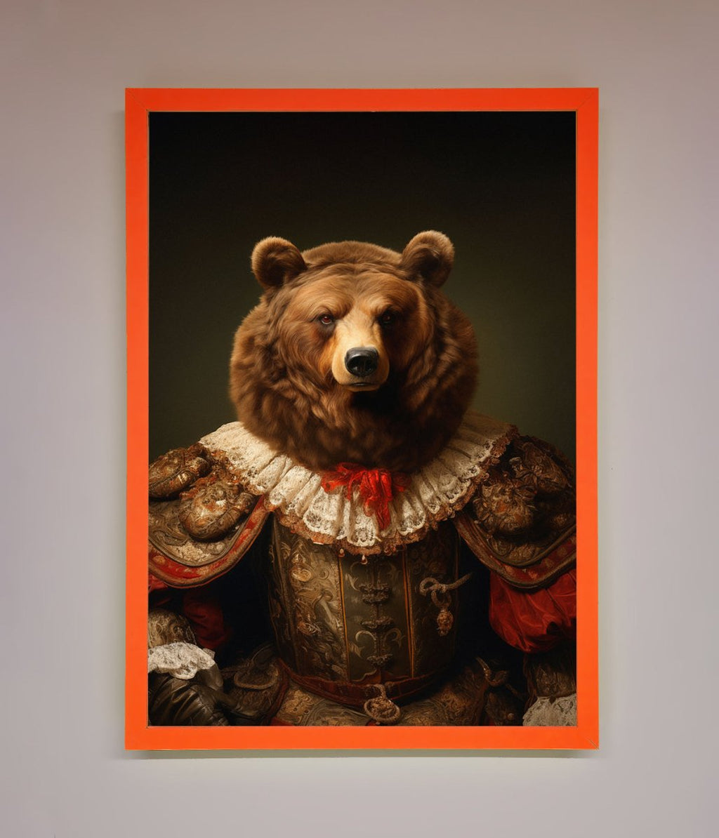 Rennaissance Bear Framed Poster