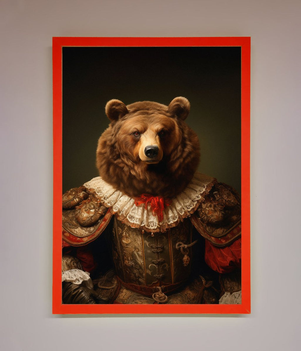 Rennaissance Bear Framed Poster
