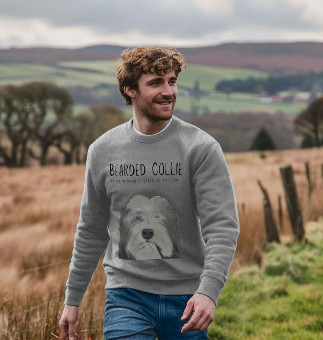 Fluff Happens Bearded Collie Chaos Sweatshirt
