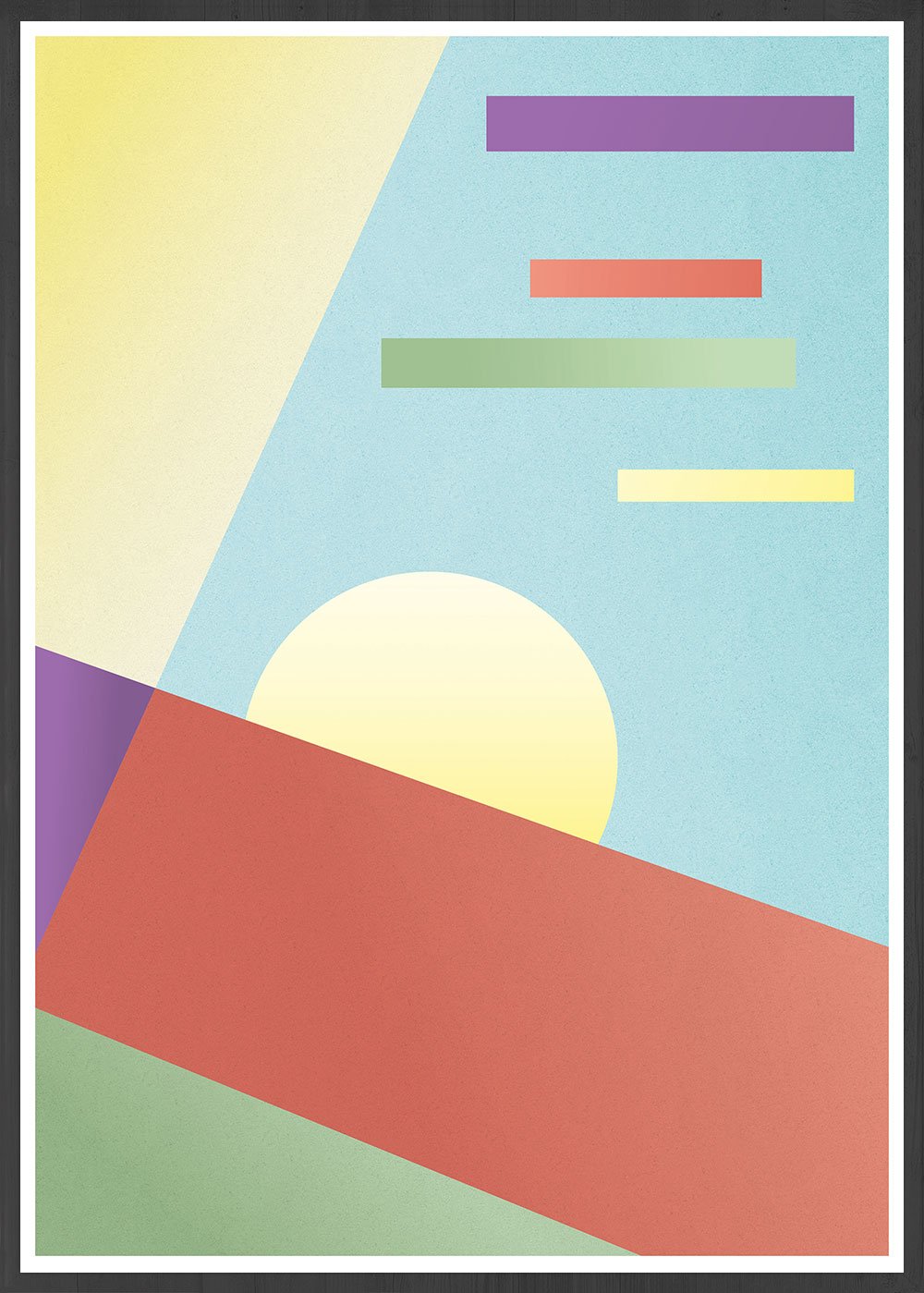 Retro Melody Pattern Print Wall Art