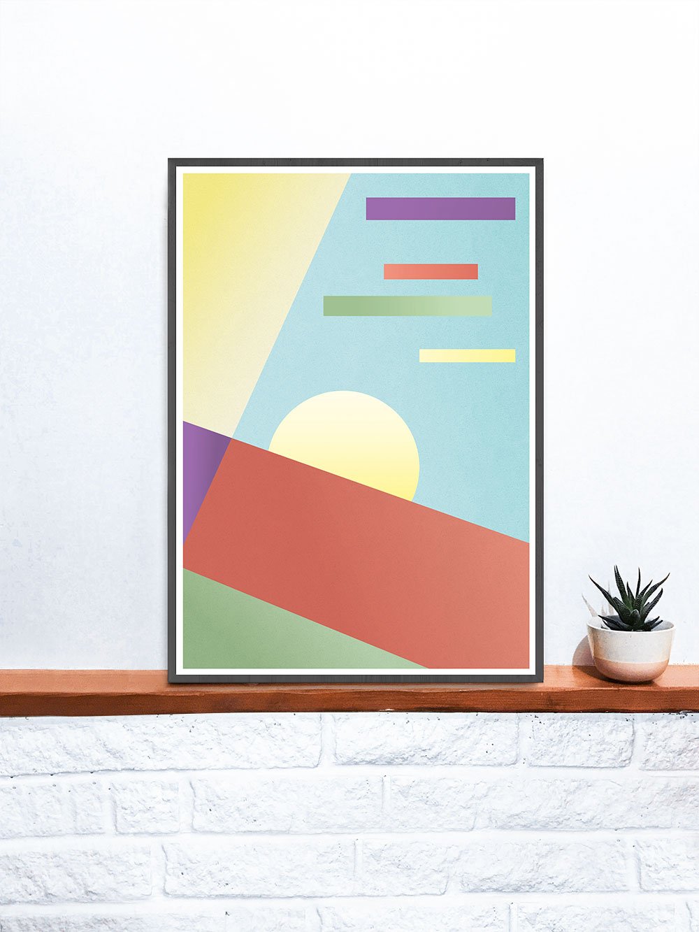 Retro Melody Pattern Print Wall Art