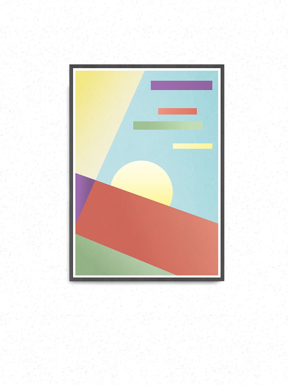 Retro Melody Pattern Print Wall Art