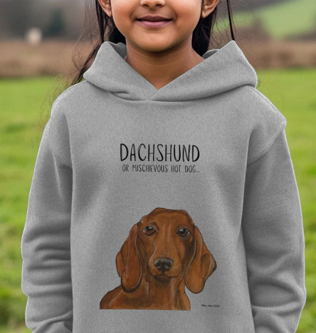 Dachshund Kids Hoodie Cozy Cute and Doxie Approved