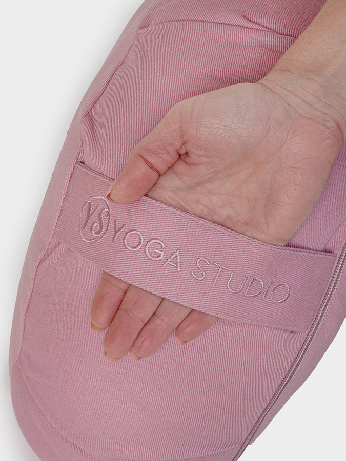 Organic Cotton Crescent Lotus Zafu Buckwheat Meditation Cushion