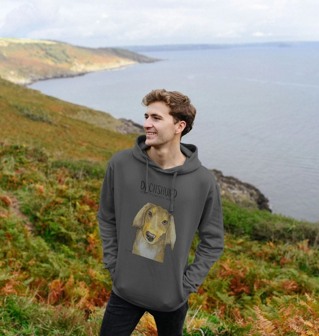 Long Haired Dachshund Hoodie Small Legs Big Attitude